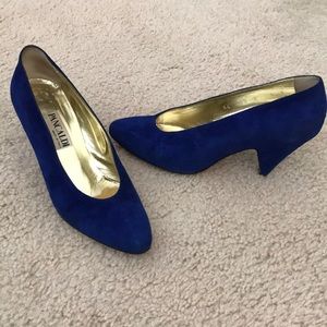 Pancaldi 1888 Cobalt Blue Suede Pumps